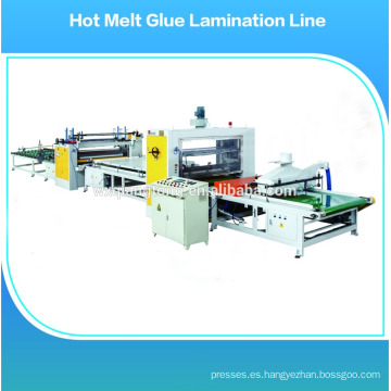 Hot melt stick laminación máquina / máquina laminadora de rodillos / Máquina de pegamento de papel